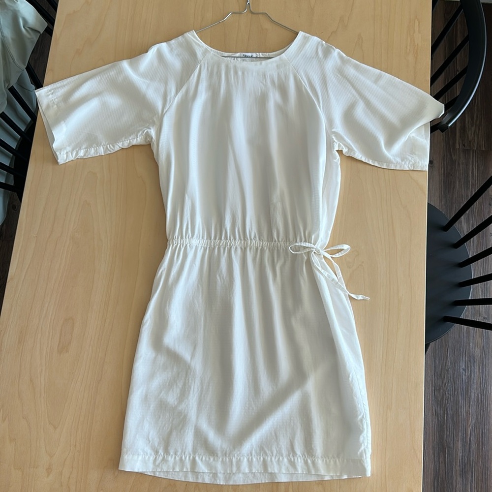 Elegant White Dress with Tie Waist from Scandinavian brand, Filippa K